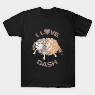 I Love Dash Enola Holmes Pinecone Pet, Dash Circle Design T-Shirt